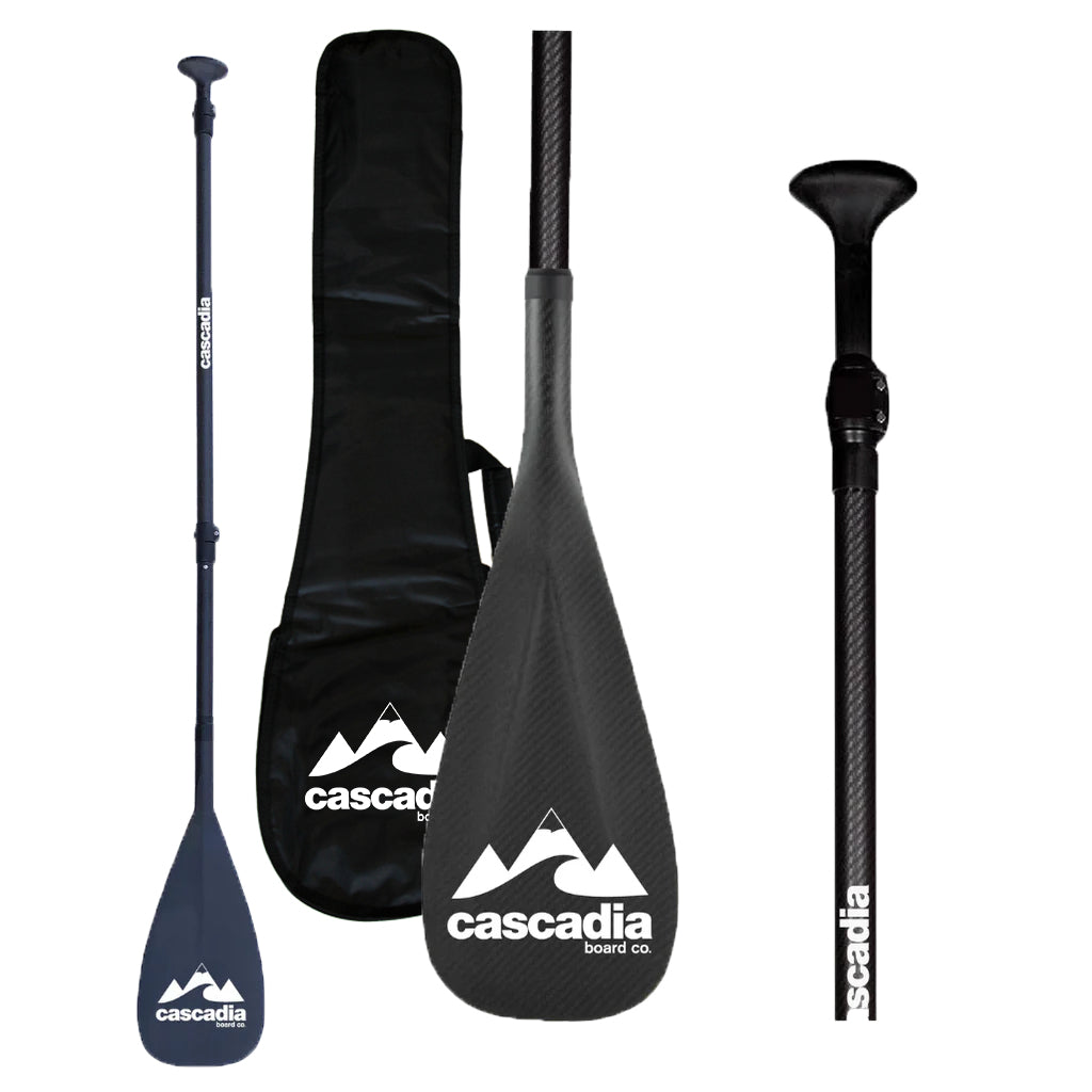 3 Piece Carbon Adjustable Paddle with Carrying Case